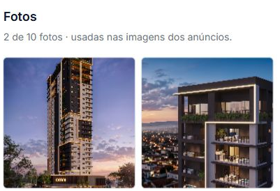 Fotos do imóvel cadastradas na plataforma